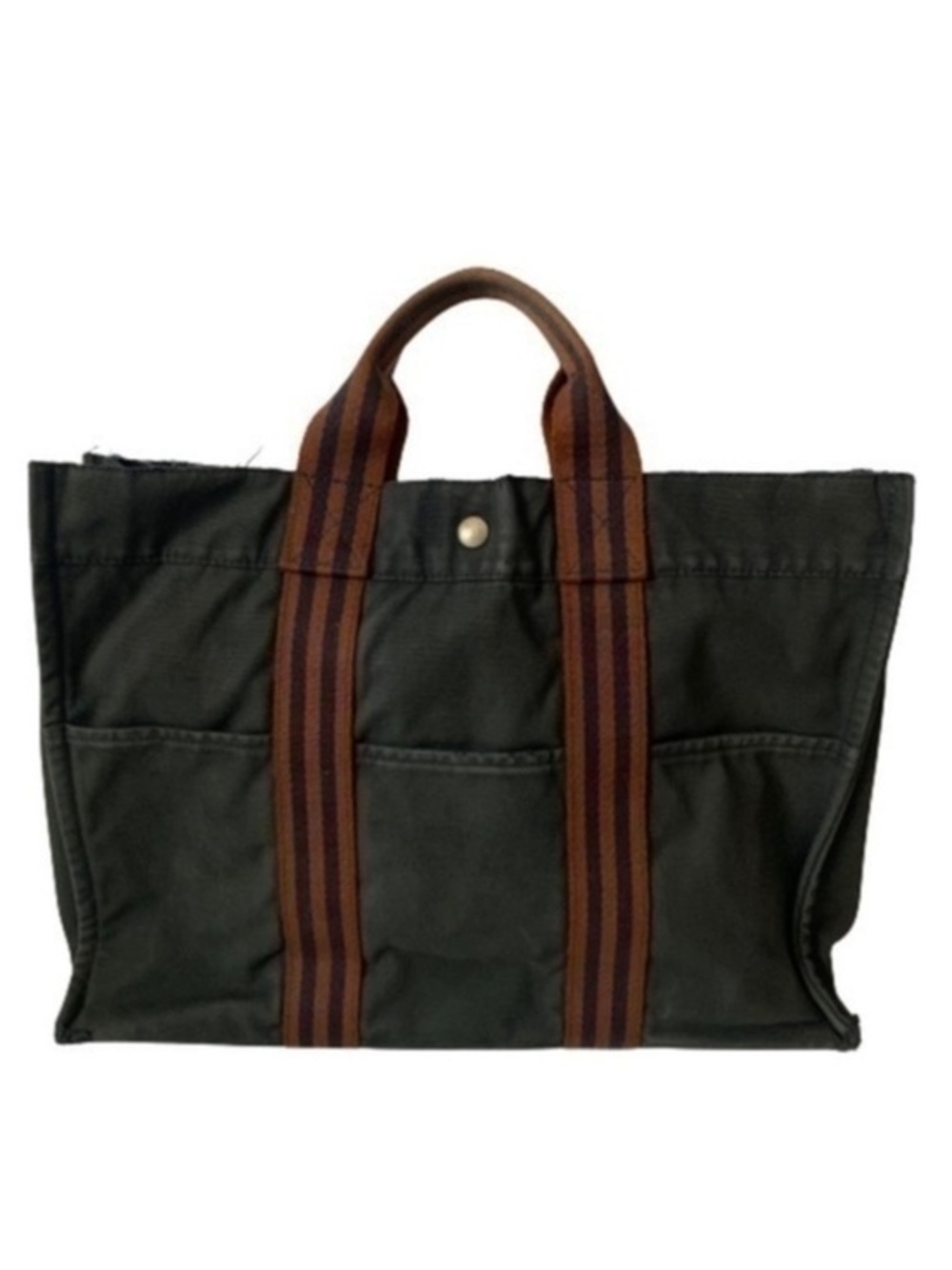 HERMES Canvas Tote Bag